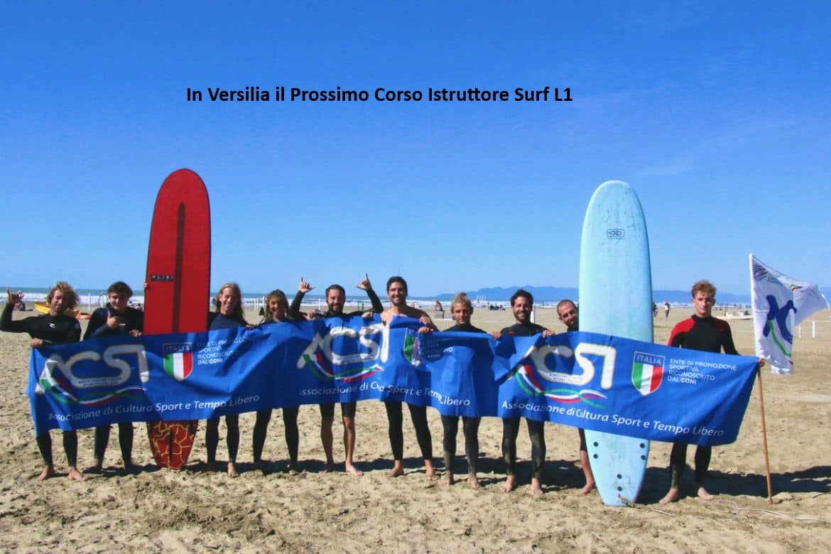 In Versilia il Prossimo Corso Istruttore Surf L1