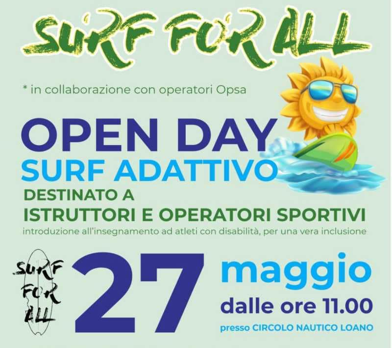 Surf adattivo sabato a Loano